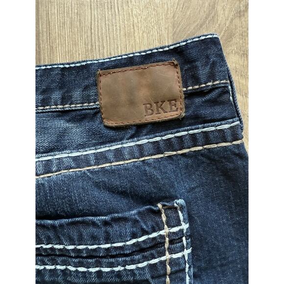 BKE Seth Distressed Straight Leg Jeans Men’s 42XL (42x34) Blue ABM1752 - Picture 10 of 12